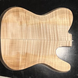 Drop Top - #802 - 3A Grade Colored Flame Maple Tele With Heartwood 18"x16.5"x.477"