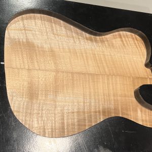 Drop Top - #808 - 4A Grade Flame Colored Maple Tele 17.5"x17.25"x.265"