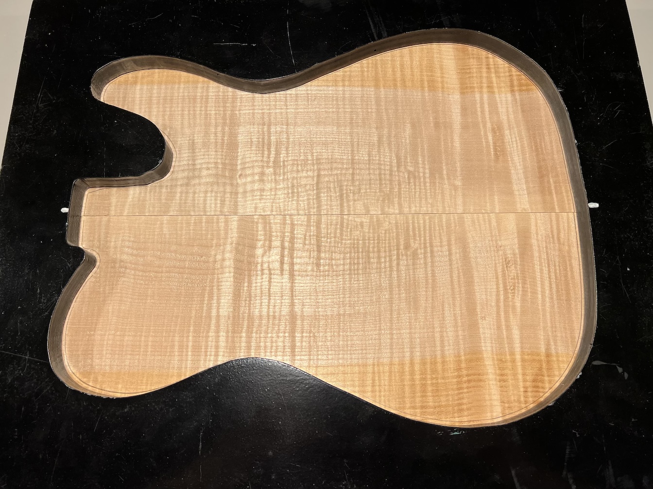 Drop Top - #3122 - 3A Grade Flame Maple Color Tele 18"x15.875"x.255"