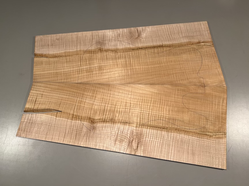 Drop Top - #4025 - 4A Grade Flame Maple Color Value Tele 23.875"x19.5"x.28" - Image 3