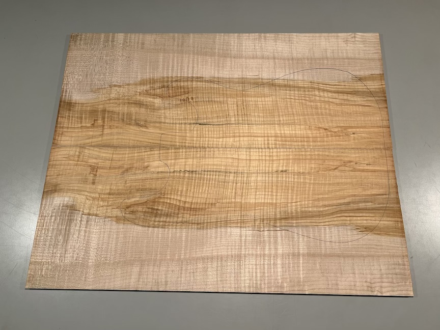 Drop Top - #4027 - 4A Grade Flame Maple Color 24"x19.125"x.28" - Image 3