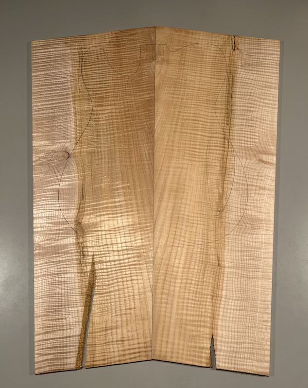 Drop Top - #4025 - 4A Grade Flame Maple Color Value Tele 23.875"x19.5"x.28" - Image 4