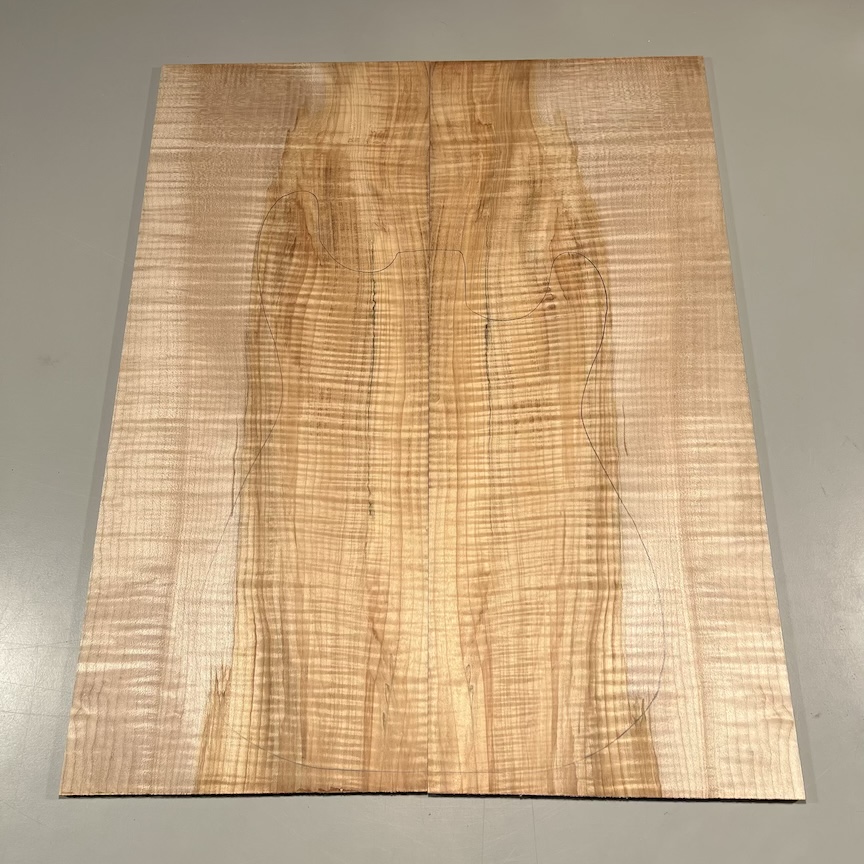 Drop Top - #4027 - 4A Grade Flame Maple Color 24"x19.125"x.28" - Image 2