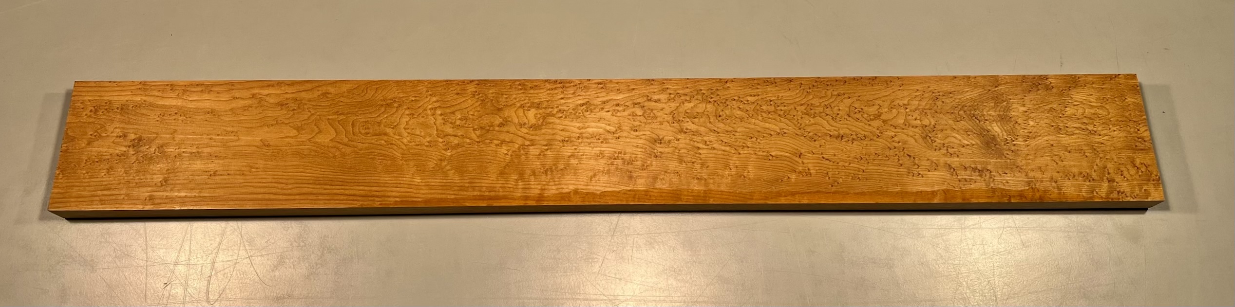 Neck Blank - #5613 - 4A Grade Roasted Birdseye Maple 36.5"x4.5"x.95" - Image 2