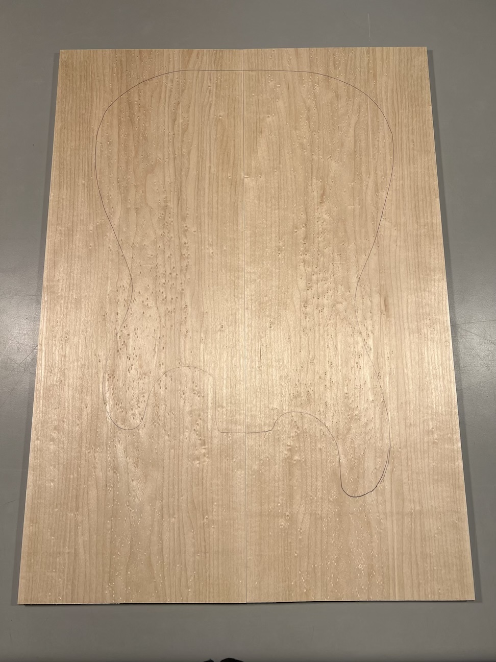 Drop Top - #6456 - 3A Grade Birdseye Maple 22.87"x16.62"x.32" - Image 2