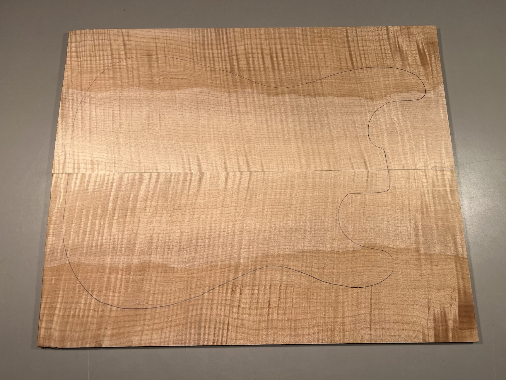 Drop Top - #6858 - 4A Grade Big Leaf Flame Maple Color 19.75"x16"x.30" - Image 2