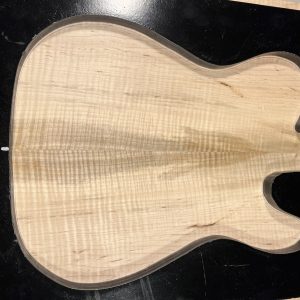 Drop Top - #6937 - 4A Grade Red Leaf Flame Ambrosia Maple Value Tele 19.75"x18.5"x.25"
