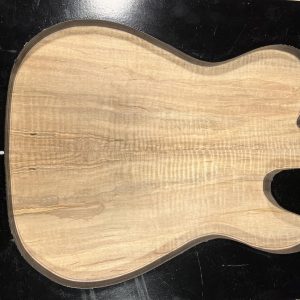 Drop Top - #6943 - 4A Grade Red Leaf Flame Ambrosia Maple Tele 19.5"x21.75"x.25"