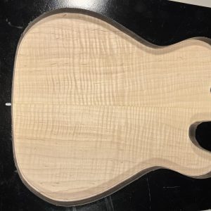 Drop Top - #6915 - 4A Grade Red Leaf Flame Ambrosia Maple Tele 18.87"x15.25"x.25"