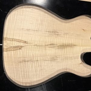 Drop Top - #6936 - 4A Grade Red Leaf Flame Ambrosia Maple Value Tele 19.75"x18.5"x.25"