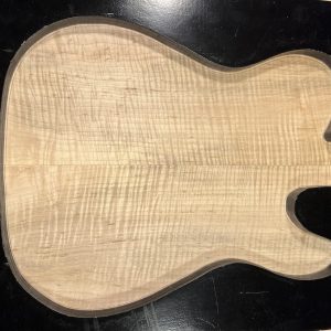 Drop Top - #6950 - 4A Grade Red Leaf Flame Ambrosia Maple Tele 19.87"x18.62"x.25"