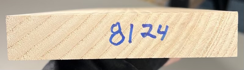Neck Blank - #8124 - Northern White Ash 33"x5"x1" - Image 3