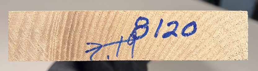 Neck Blank - #8120 - Northern White Ash 30"x4.75"x1" - Image 3