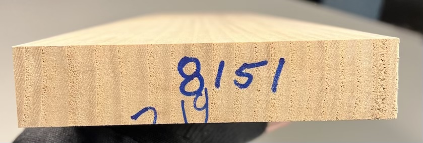 Neck Blank - #8151 - Northern White Ash 30"x4.75"x1" - Image 3