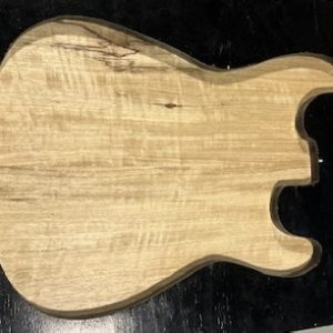 Body Blank-#14817-Flame Black Limba-2 Piece Glued-Standard Size-Standard Weight-21.75"x13.50"x1.75"