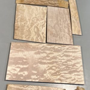 Cut Offs—x1 Box Mixed Quilted Maple & Flame Maple Drop Top Cut off Pieces