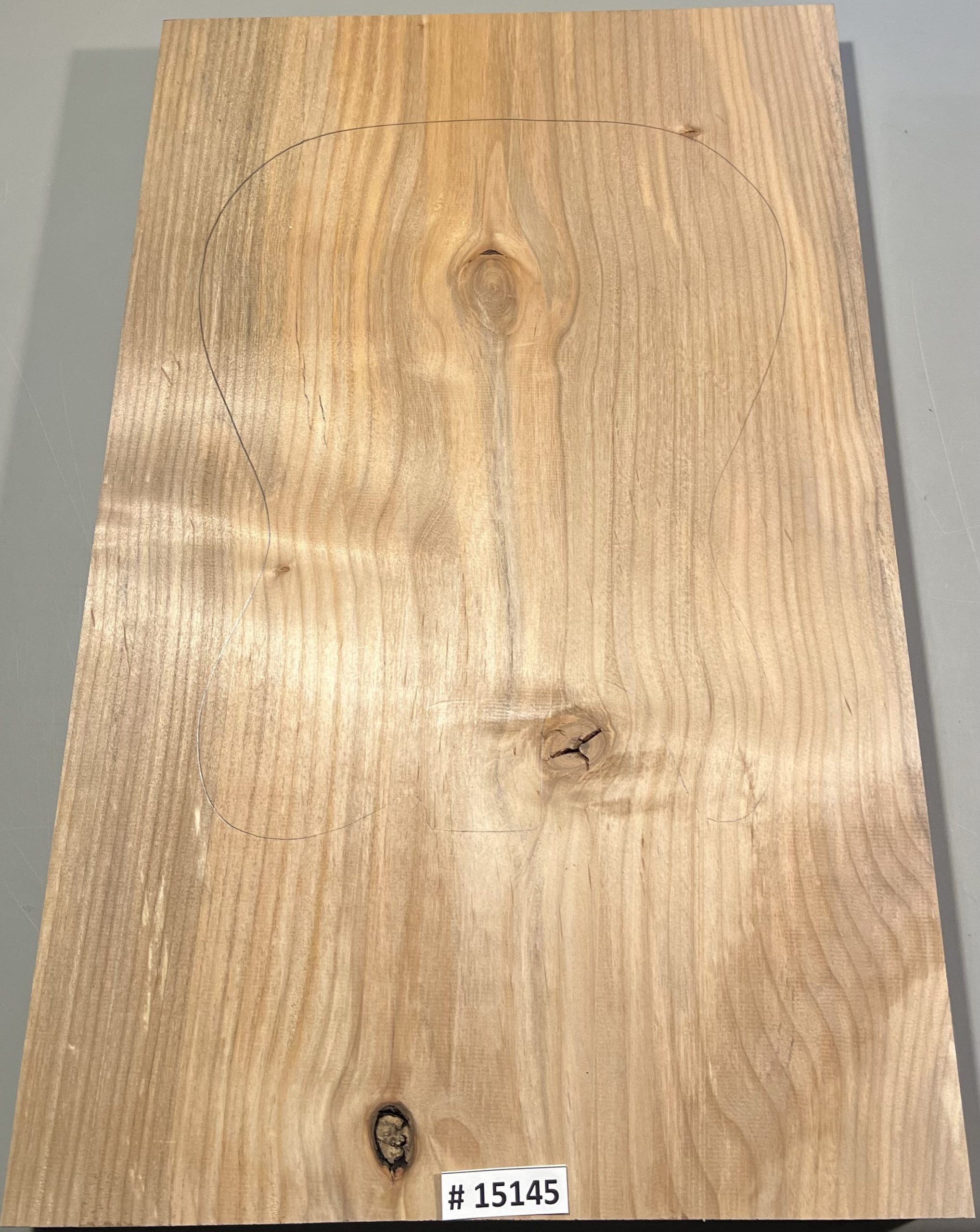 Body Blank-#15145-Rainbow Spalted Knotty Alder-1 Piece-25.25"x15.75"x1.99" - Image 2