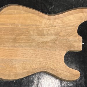Body Blank-#15152-Rainbow Spalted Alder-1 Piece-21.75"x Front 17.50"-16.50" Back 16"-14"x1.99"