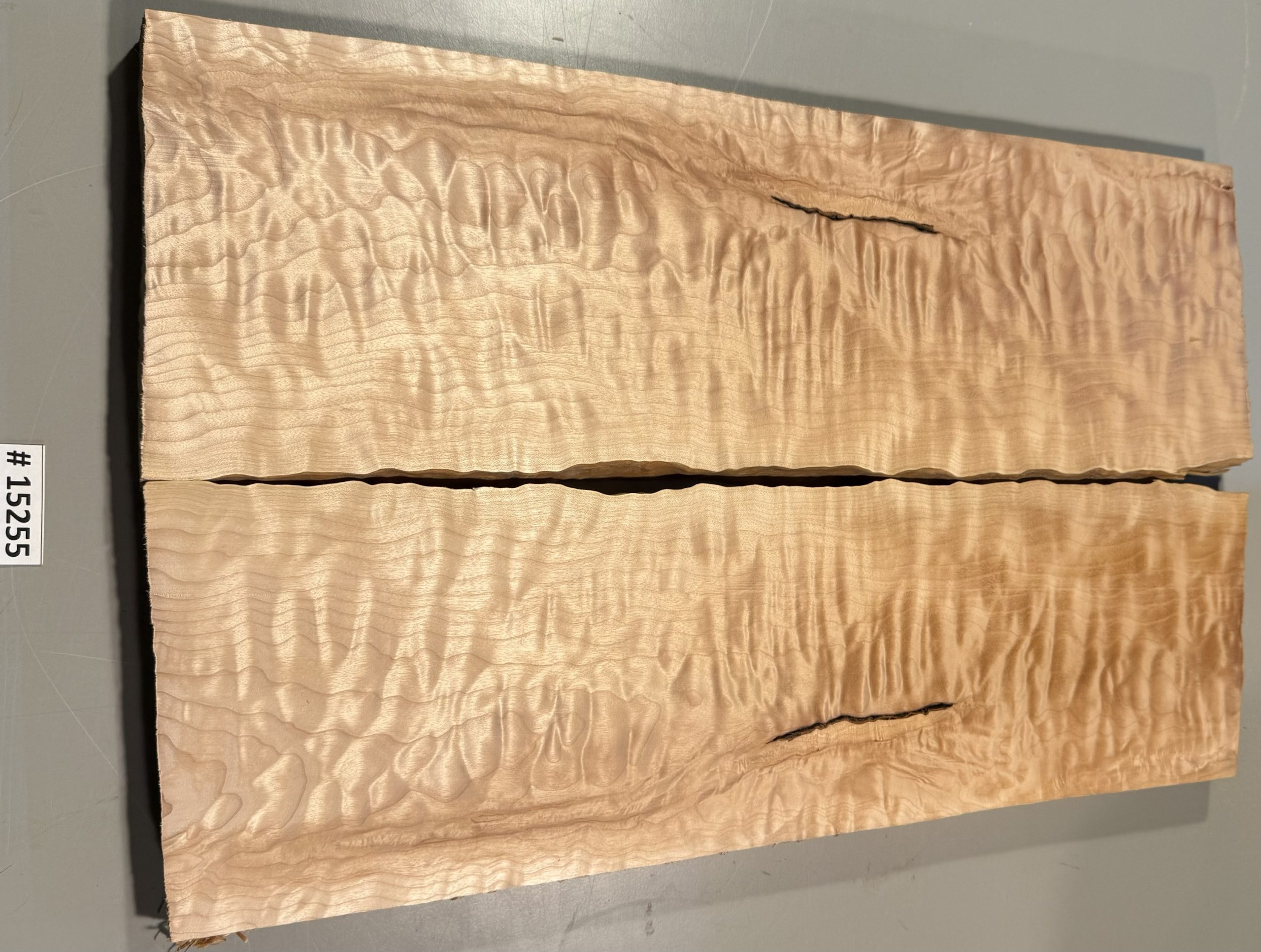 Book Match Sets-#15255-4A Grade-Quilted Maple-Book Match Set-24"x14"-13"x1.34" - Image 3