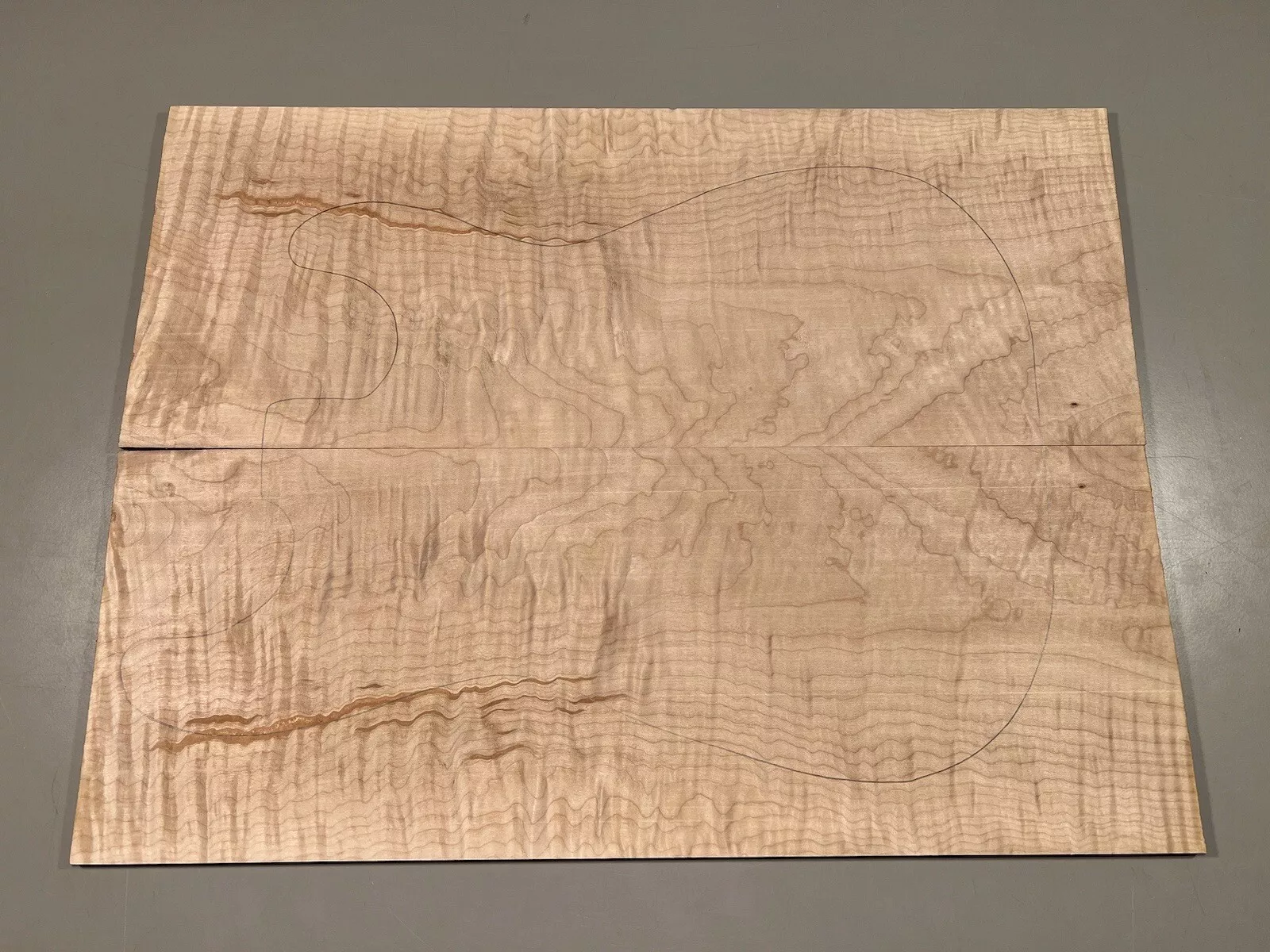Drop Top - #7328 - 3A Grade Big Leaf Flame Maple Value 20.75"x15.75"x.28" - Image 2