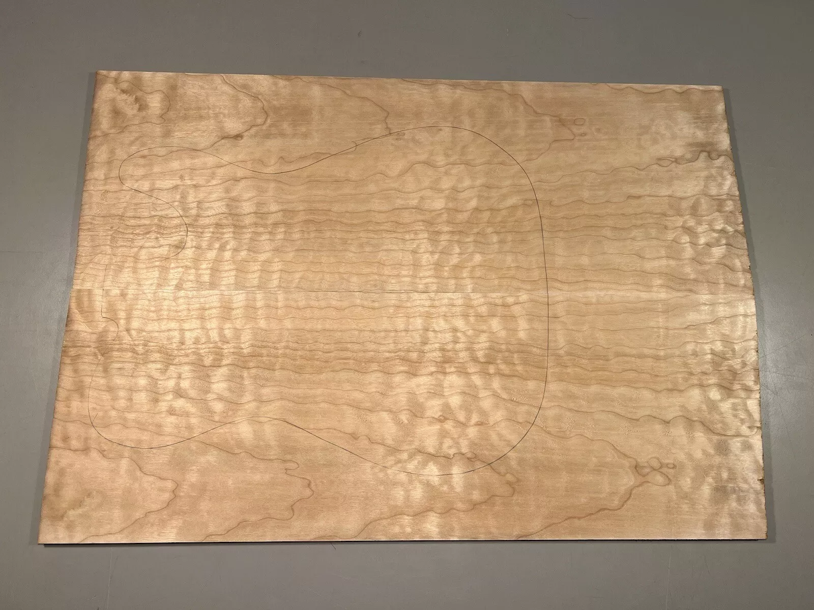 Drop Top - #7450 - 2A Grade Big Leaf Quilted Maple Color Tele 23.87"x17"x.29" - Image 2