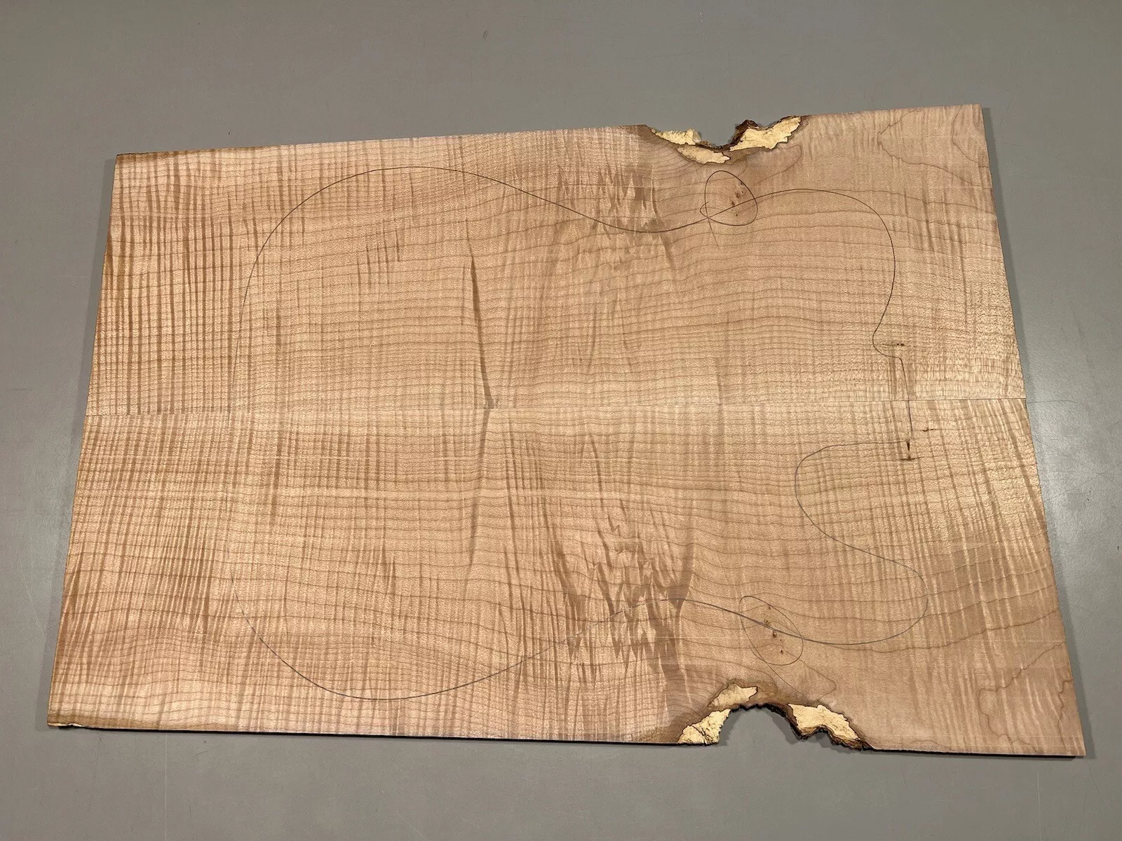 Drop Top - #7209 - 4A Grade Big Leaf Flame Maple Value Tele 21.87"x15.62"x.31" - Image 2