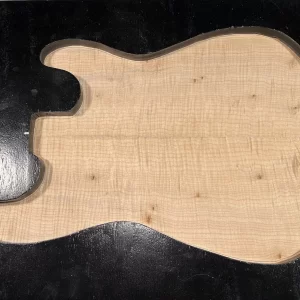 Drop Top - #7421 - 5A Grade Big Leaf Flame Maple Defect 24"x16.37"x.27"