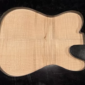 Drop Top - #7427- 5A Grade Big Leaf Flame Maple Defect Tele 22"x16.25"x.25"