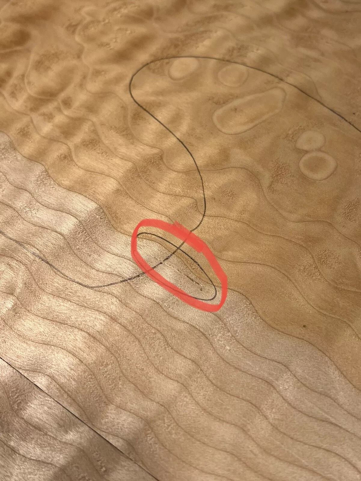 Drop Top - #7168 - 3A Grade Quilted Maple Color Value 23.62"x16.5"x.27" - Image 3