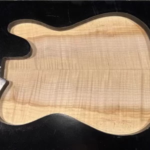Drop Top- #7179 - 4A Grade Big Leaf Flame Maple Spalt Value Tele 18"x16.37"x.27"
