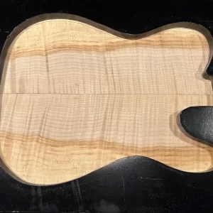 Drop Top- #7180 - 4A Grade Big Leaf Flame Maple Spalt Value Tele 18"x16.37"x.27”