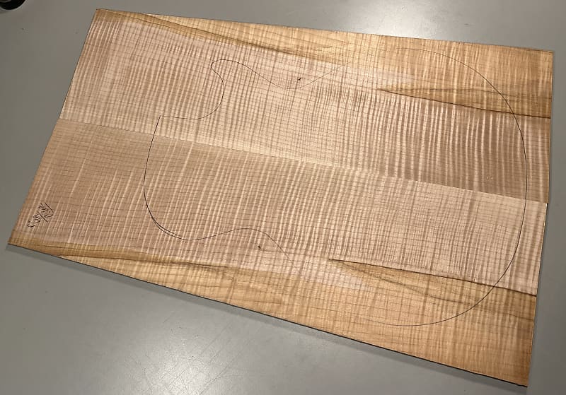 Drop Top - #8794 - 4A Grade Big Leaf Flame Maple Color 23.12”x15”x.26” - Image 5