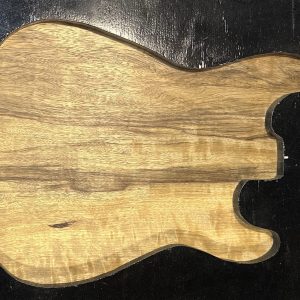 Body Blank-#15319-Flame Black Limba-1 Piece-Standard Size-Heavy Weight-23"x16"x1.74"