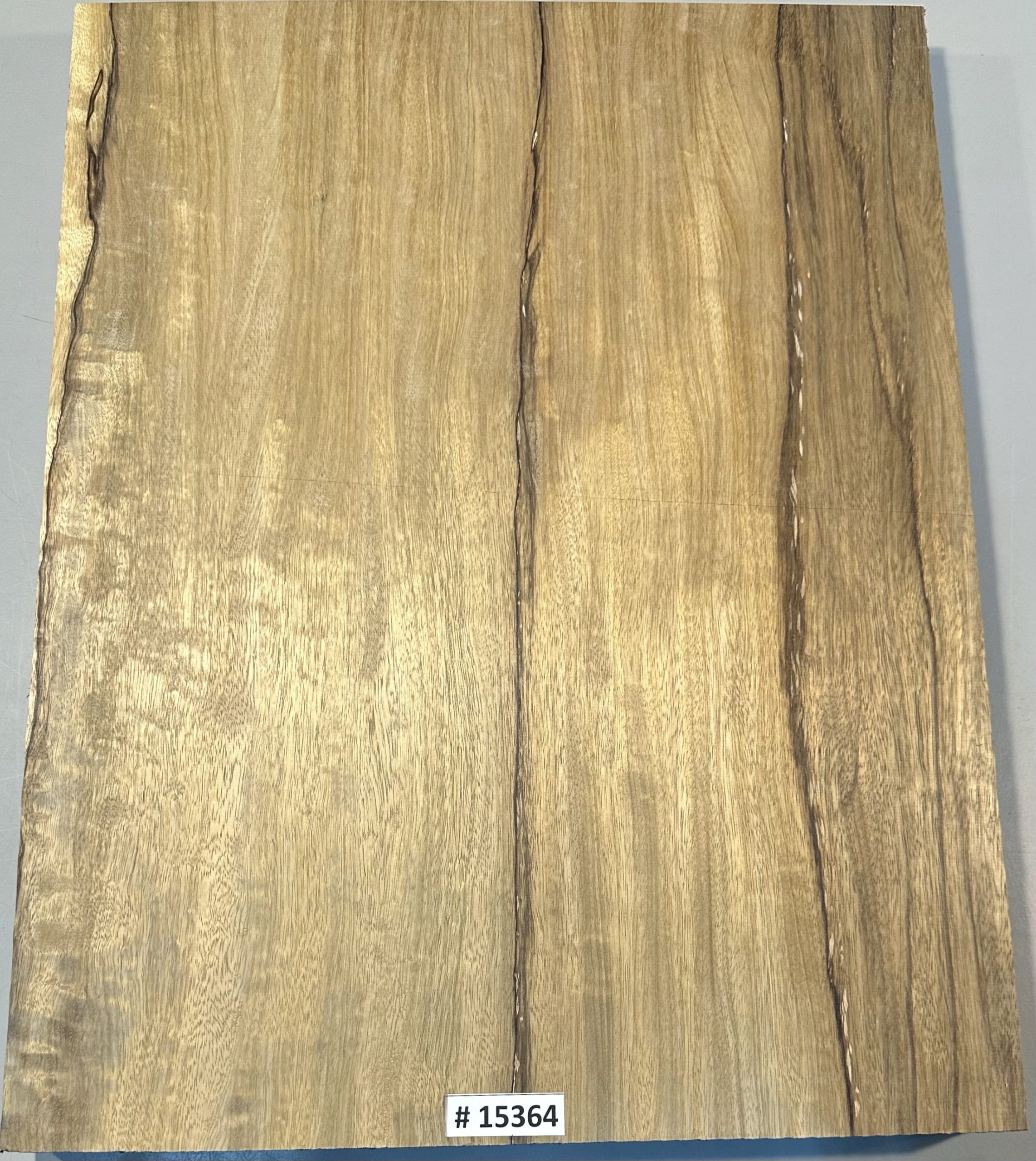 Body Blank-#15364-Flame Black Limba-1 Piece-Explorer Size-Heavy Weight-24"x18.75"x1.74" - Image 2