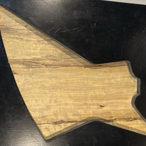 Body Blank-#15370-Flame Black Limba-1 Piece-Explorer Size-Heavy Weight-24"x21.50"x1.74"