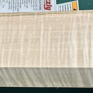 Neck Blank-#15759-Red Leaf Maple-Stained-30.50"x3.50"-3.75"x2.01"