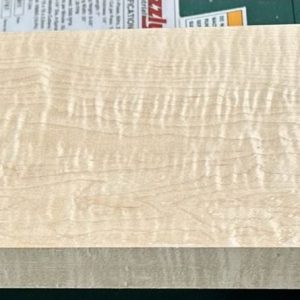 Neck Blank-#15775-2A Grade-Hard Flame Blister Curl Maple-Flat Sawn-Stained-30"x5.25"x1.26"