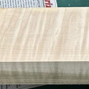 Neck Blank-#15796-Red Leaf Flame Maple-QTR Sawn-Stained-29.75"x3.50"-3.25"x2.00"
