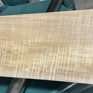 Neck Blank-#15923-4A Grade-Red Leaf Flame Maple-Rift Sawn-Color-46.75"x5.75"-5.25"-4.50"x2.47"