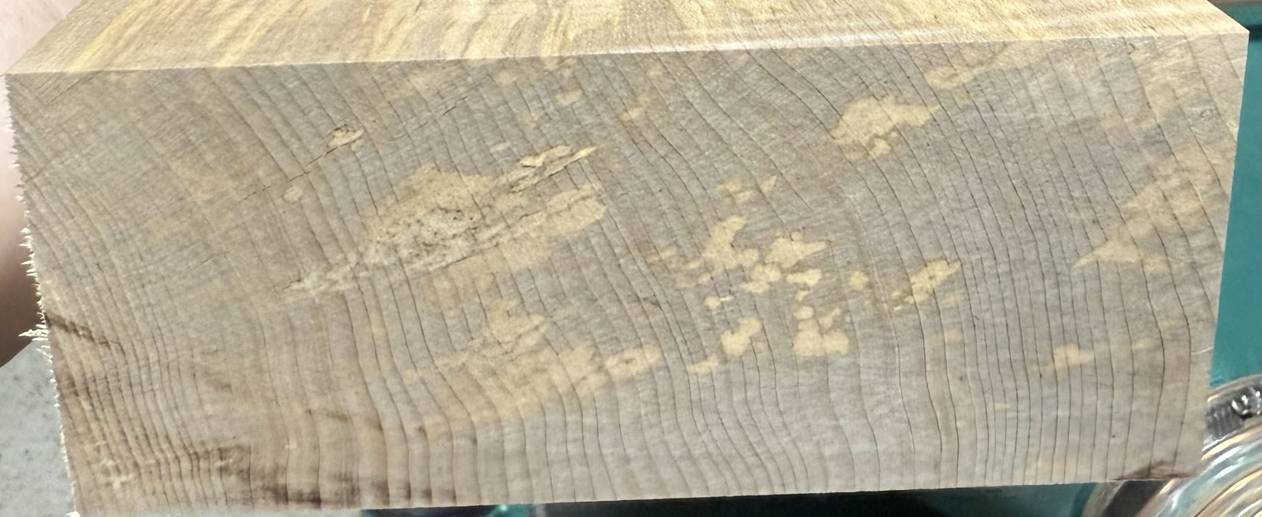 Neck Blank-#15923-4A Grade-Red Leaf Flame Maple-Rift Sawn-Color-46.75"x5.75"-5.25"-4.50"x2.47" - Image 5