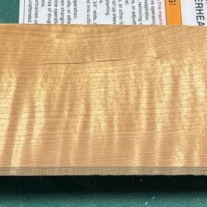Fingerboard-#16086-3A Grade-Roasted Red Leaf Flame Maple-21"x3"x.322"
