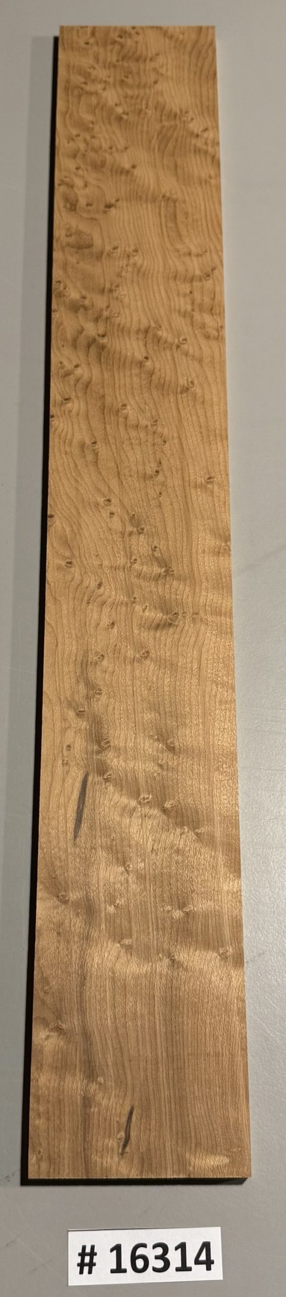 Fingerboard-#16314-B Grade-Roasted Birdseye Maple-21"x3"x.32" - Image 2