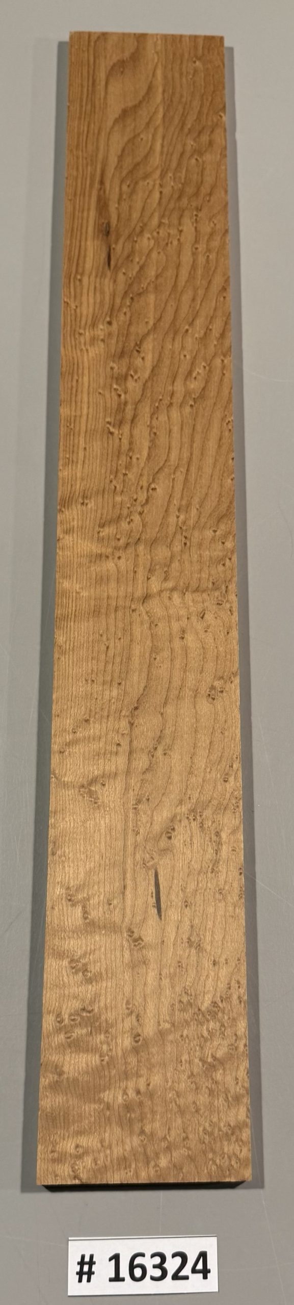 Fingerboard-#16324-B Grade-Roasted Birdseye Maple-21"x3"x.32" - Image 2