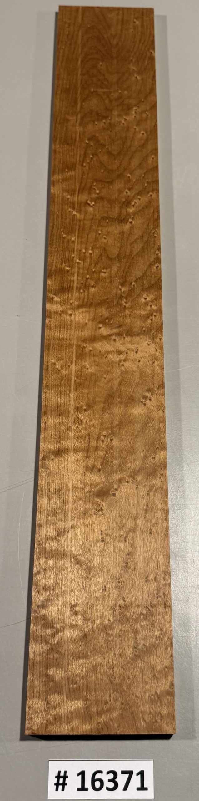 Fingerboard-#16371-B Grade-Roasted Birdseye Maple-21"x3"x.32"