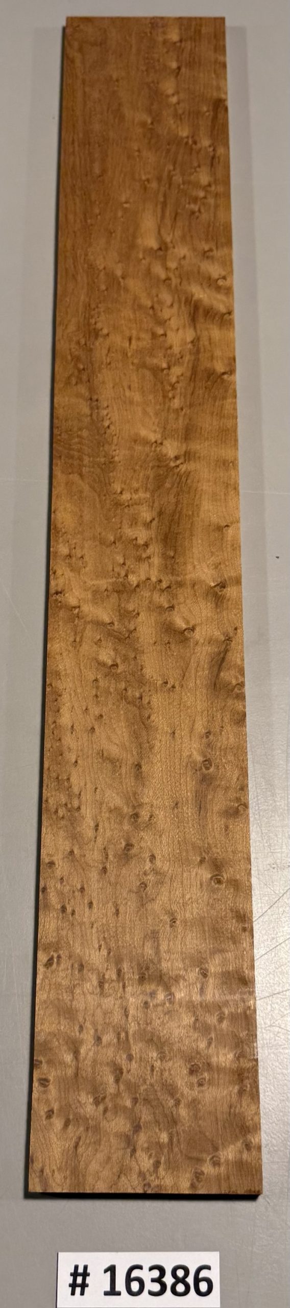 Fingerboard-#16386-B Grade-Roasted Birdseye Maple-21"x3"x.32" - Image 2