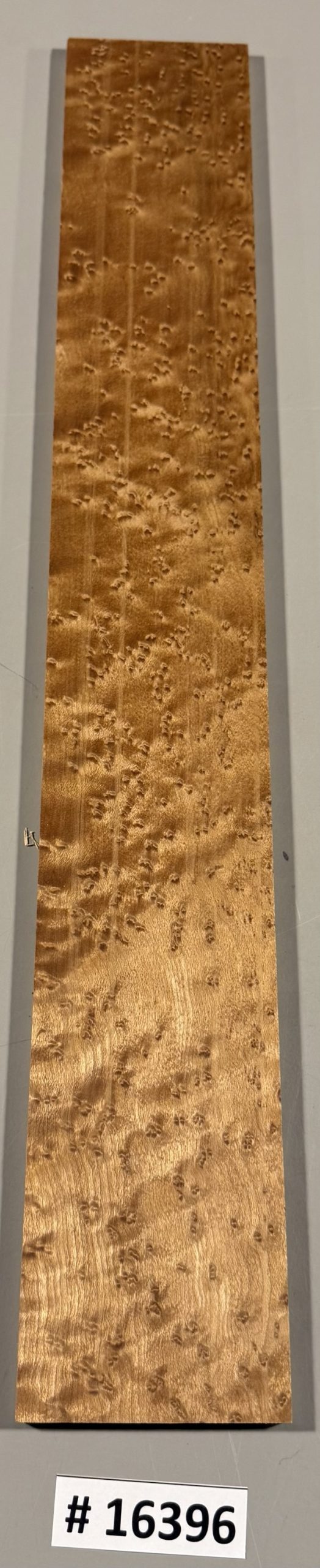 Fingerboard-#16396-B Grade-Roasted Birdseye Maple-21"x3"x.32"