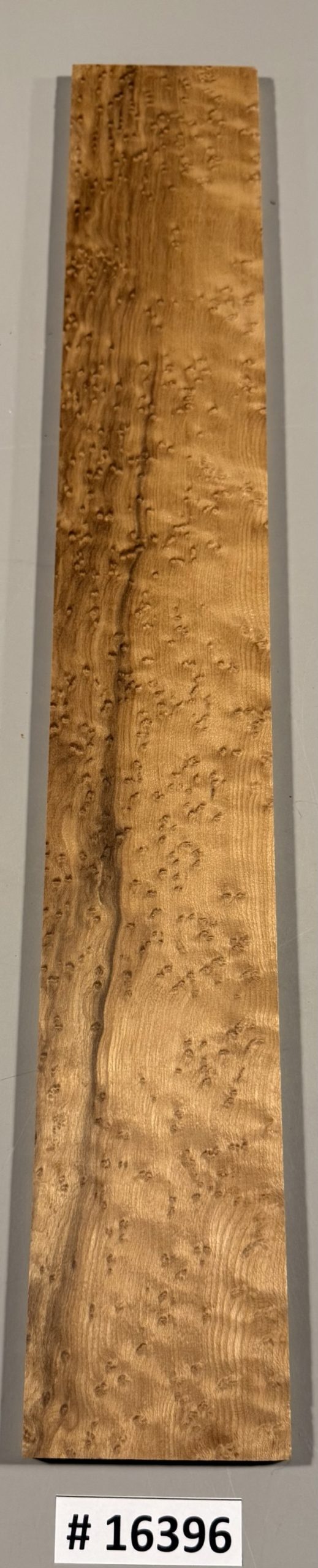 Fingerboard-#16396-B Grade-Roasted Birdseye Maple-21"x3"x.32" - Image 2