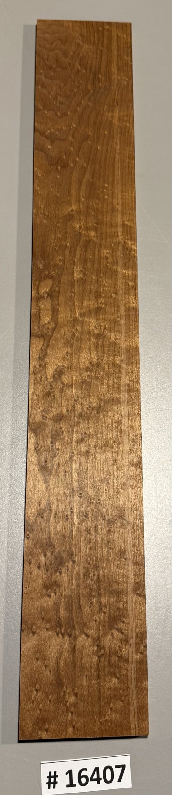Fingerboard-#16407-4A Grade-Roasted Birdseye Maple-21"x3"x.33"