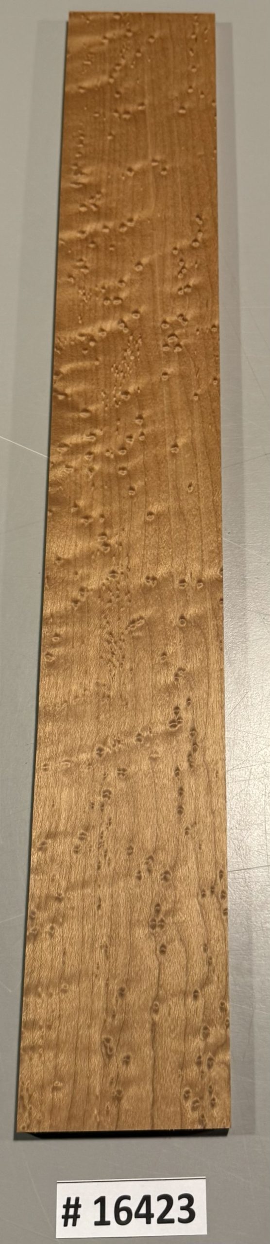 Fingerboard-#16423-4A Grade-Roasted Birdseye Maple-21"x3"x.33"