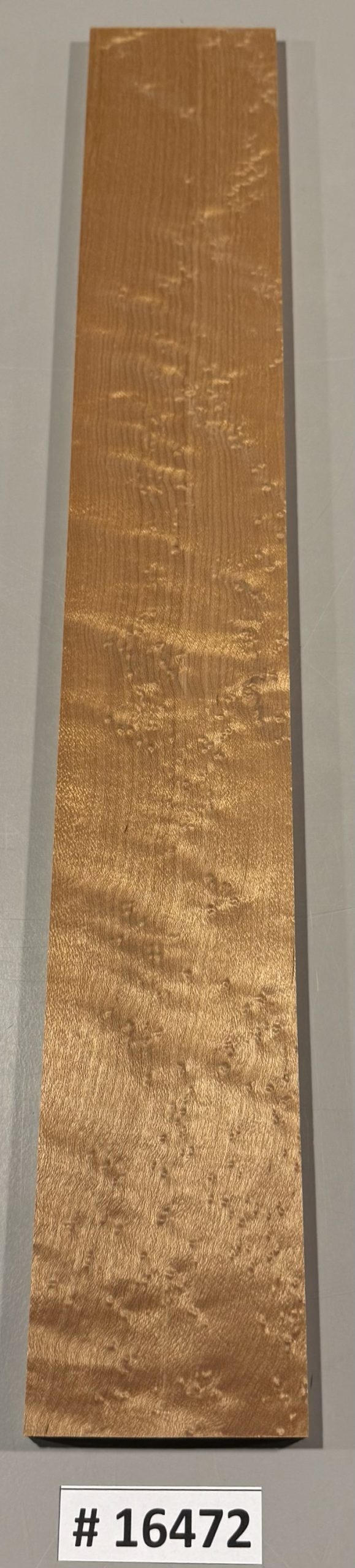 Fingerboard-#16472-4A Grade-Roasted Birdseye Maple-21"x3"x.33"